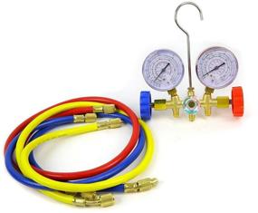 img 4 attached to 🌡️ XtremepowerUS A/C Diagnostic Manifold Gauge Set: R12 R22 R134A R502 - Efficient Refrigerant Charging with Color-Coded Hose