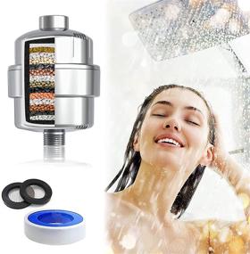 img 4 attached to 🚿 Tylola Hard Water Shower Head Filter: Soften Water, Reduce Skin Allergy & Itching for Adults & Babies. Ideal for Sensitive Skin & Dry, Itchy Hair with 0.39" Activated Charcoal. Apartment Bathroom Essential.