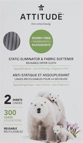 img 1 attached to 🌬️ ATTITUDE Hypoallergenic Static Eliminator Cloths & Softeners, Fragrance-Free | Reusable for 300 Loads | Enhanced SEO