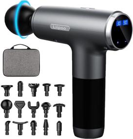 img 4 attached to 💪 Deep Tissue Percussion Massage Gun for Athletes - Handheld Massager with 15 Massage Heads for Muscle Body and Back Therapy