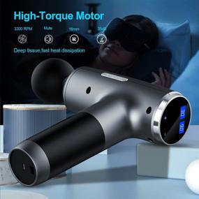 img 3 attached to 💪 Deep Tissue Percussion Massage Gun for Athletes - Handheld Massager with 15 Massage Heads for Muscle Body and Back Therapy