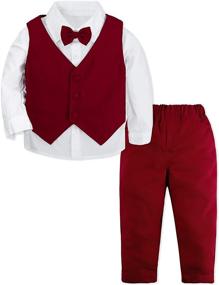 img 4 attached to DESIGN Toddler Wedding Gentleman Outfit Boys' Clothing for Suits & Sport Coats