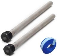 🚰 eleventree 2 pack rv magnesium water heater anode rod bundle with teflon tape | extends the lifespan of suburban & mor-flo water heaters | tank-3/4''npt threads 9.25'' length logo