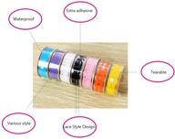 🎨 washi tape diy decorative masking adhesive - 5 rolls of lace flower pattern for scrapbooking & phone decoration logo
