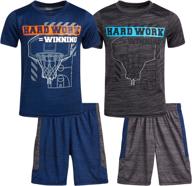 pro athlete athletic active basketball boys' clothing ~ clothing sets logo
