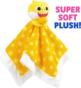 img 3 attached to 🦈 WowWee Pinkfong Baby Shark Official Lovey: Yellow Plush for Your Baby Shark Fan