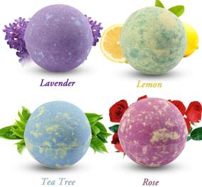 img 2 attached to 🛀 La Bellefée Bath Bombs & Scented Candles Set: Handmade Essential Oil Bath Bombs for Ultimate Relaxation & Moisturized Skin - Perfect Spa Gifts for Women (4 Bathbombs + 2 Candles)