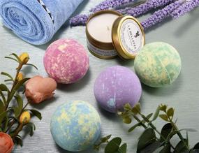 img 3 attached to 🛀 La Bellefée Bath Bombs & Scented Candles Set: Handmade Essential Oil Bath Bombs for Ultimate Relaxation & Moisturized Skin - Perfect Spa Gifts for Women (4 Bathbombs + 2 Candles)