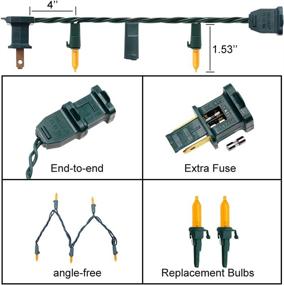 img 3 attached to 🎃 SUPREPOWER Halloween Light: 50 LED Christmas Lights, UL Certified, 18ft Connectable, for Wreath, Garland, Christmas Trees, RV Indoor Décor - Orange