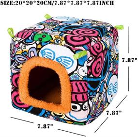 img 3 attached to 🐦 Cozy YJJKJ Pet Bird Hut for Winter: Warm Parrot Snuggle Hut, Hanging Tent for Parakeet, Cockatoo, Lovebird, Budgies, Eclectus, Monk Parrot - Enhance Parrot Habitat and Comfort