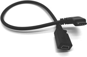 img 2 attached to Адаптер-конвертер USB-C мужской на Mini USB женский 90 градусов - Type C к Mini USB кабель для MacBook Pro, ноутбука, устройств на Android (только для зарядки)