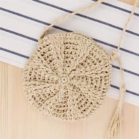 img 3 attached to Женские сумки и кошельки с бахромой, сделанные вручную для лета на плечо