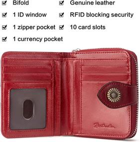 img 3 attached to BOSTANTEN Leather Wallets Blocking Peacock: Stylish Women's Handbags & Wallets with Enhanced Security