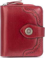 bostanten leather wallets blocking peacock: stylish women's handbags & wallets with enhanced security logo