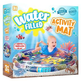 img 3 attached to 👶 Enhance Motor Skills & Sensory Development with TT TUMMYTIMEZ XL Tummy Time Water Mat - Premium Activity Center for Babies & Toddlers aged 3-9 Months!