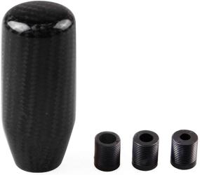 img 4 attached to 🚗 RYANSTAR Universal Gear Shift Style Knob: Carbon Fiber Manual Transmission Shift Lever Head