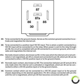 img 2 attached to 🏎️ High-Performance 10 Pack Bosch Style 5-Pin 12V Relay Switches [SPDT] [30/40 Amp] for Auto Fan Cars - 12 Volt Automotive Relays