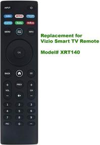 img 3 attached to Enhance Your Vizio Smart TV Experience: XRT140 Universal Remote Control Replacement with APP Buttons for Vudu, Netflix, Primevideo, Xumo, Hulu, Redbox, Watchfree