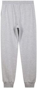 img 3 attached to 👖 Comfy UNACOO Girls Sweatpants with Elastic Waistband and Pull-On Design