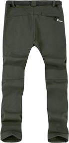 img 3 attached to 🏔️ TBMPOY Men's Waterproof Fleece Lined Snow Ski Pants - Perfect for Outdoor Hiking, Mountaineering, and Softshell with Belt