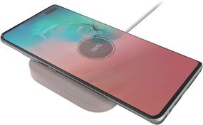 img 4 attached to Logitech Powered 10W Wireless Charging Pad in Lilac for iPhone 12 Pro Max/12 Pro/12/12 mini/SE/11 Pro Max/11 Pro/11/XS Max/XS/X, Samsung Galaxy S10/S10e/S10+, Google Pixel 4/4XL, Airpods, and More