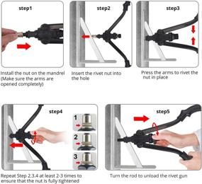 img 2 attached to Мебель для велосипедных насадок Kamtop Riveter