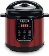 luby electric pressure cooker - 6 qt, 17 smart programmable functions - slow cooker, yogurt maker, rice cooker, saute steamer, egg cooker, sous vide warmer - red (gt606) логотип