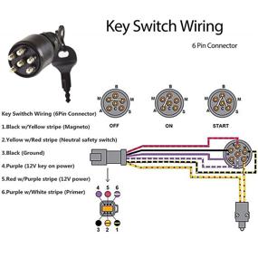 img 2 attached to Safety Lanyard Ignition Switch & Key Assembly, Compatible with OMC Johnson Evinrude 40-200HP Outboard Motor - KALANBAY 175974 5005801