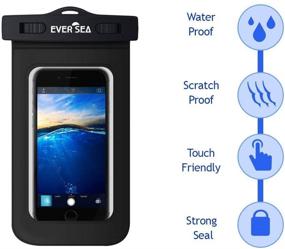 img 2 attached to 🌊 EVER SEA Waterproof Phone Case and Pouch Set - 2-Pack Including Water-Resistant Wallet