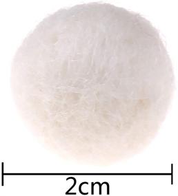 img 1 attached to 🔴 JUNKE 100 PCS Wool Felt Balls: Handmade Wool Beads for DIY Crafts, 20MM (0.78")