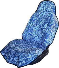 img 4 attached to 🌊 Seat Hoody - Ultimate Waterproof Sweat Proof Car & Truck Seat Cover Protector with Universal Fit, Machine Washable & Grippy Backing - Perfect for Swimmers, Surfers, Gym-goers, Beach Enthusiasts, and Dog Owners! (Pacific Floral Design)