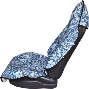 img 1 attached to 🌊 Seat Hoody - Ultimate Waterproof Sweat Proof Car & Truck Seat Cover Protector with Universal Fit, Machine Washable & Grippy Backing - Perfect for Swimmers, Surfers, Gym-goers, Beach Enthusiasts, and Dog Owners! (Pacific Floral Design)