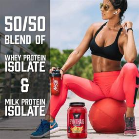 img 2 attached to 🍫 BSN SYNTHA-6 ISOLATE Chocolate Milkshake Protein Powder – 48 Servings of Whey and Milk Protein Isolates