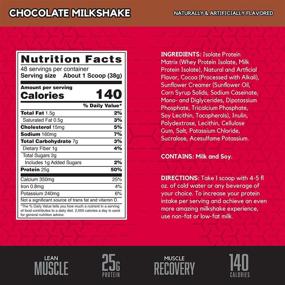img 3 attached to 🍫 BSN SYNTHA-6 ISOLATE Chocolate Milkshake Protein Powder – 48 Servings of Whey and Milk Protein Isolates