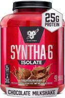 🍫 bsn syntha-6 isolate chocolate milkshake protein powder – 48 servings of whey and milk protein isolates logo