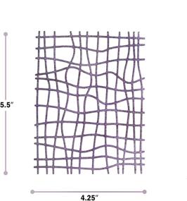 img 2 attached to Большая металлическая сетчатая вырубка для изготовления открыток и скрапбукинга - вырубка с геометрическим фоном - сетчатая вырубка от Matty's Crafting Joy.