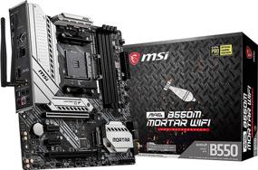 img 4 attached to 🎮 Renewed MSI MAG B550M Mortar WiFi Gaming Motherboard: AMD AM4, DDR4, PCIe 4.0, SATA 6Gb/s, M.2, USB 3.2 Gen 2, AX Wi-Fi 6, HDMI/DP, Micro-ATX - Compatible with AMD Ryzen 5000 Series Processors