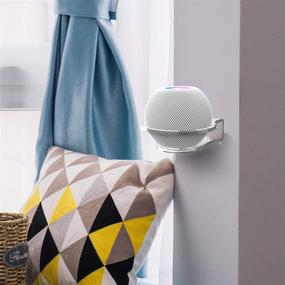 img 3 attached to 🏠 Ouligei Homepod Mini Wall Mount: Premium Quality, Space-Saving Solution with Clean Cable Management for Neat Organization