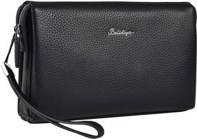 img 4 attached to 👜 Genuine Leather Handbags by BALIDIYA: Business Men's Accessories, Wallets, Card Cases & Money Organizers