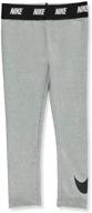 nike essentials printed leggings heather girls' clothing: perfect performance wear for active girls logo