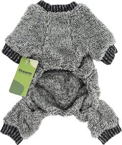 img 3 attached to Fashionable Fitwarm Fuzzy Fleece Thermal Pet Clothes: Perfect Dog Pajamas, PJS Coat, and Jumpsuit!