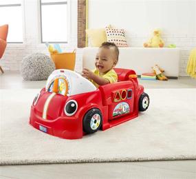 img 3 attached to 🚗 Fisher-Price Laugh & Learn Crawl Around Car - Захватывающий стационарный игровой центр для младенцев и малышей на Amazon!