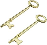 lucky line combo skeleton key 1 flat 1 🔑 notch tip, 2 pack (87202) - improved seo-friendly product name logo