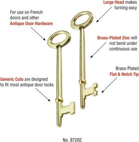 img 1 attached to Lucky Line Combo Skeleton Key 1 Flat 1 🔑 Notch Tip, 2 Pack (87202) - Improved SEO-friendly Product Name