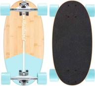 🛹 hi-na lightweight portable mini longboard - protable skateboard for kids and adults - bamboo cruiser skateboard - short diy skateboard for kids - mini cruiser skateboard for travel logo