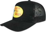 bass pro shops men's trucker hat mesh cap - all size snapback closure - perfect for hunting & fishing logo