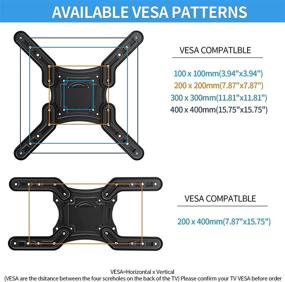 img 1 attached to 📺 Chainstone Full Motion TV Wall Mount Bracket for 28-60 Inch LED LCD OLED 4K TVs, Articulating Arms Swivel Tilt Extension Rotation, Easy Center TV Mounts, Max VESA 400x400mm, Supports up to 80 lbs