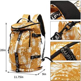 img 3 attached to 🎒 Kalesi Floral Cool Backpacks: Lightweight, Waterproof, and Compartmentalized