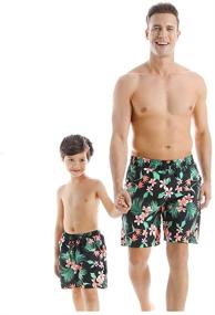 img 3 attached to Father Matching Hawaiian Swimwear 12 14Years Boys' Clothing for Swim