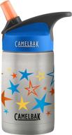 🌟 camelbak eddy kids vacuum insulated stainless steel bottle 12 oz, retro stars: keep your kids hydrated and stylish logo